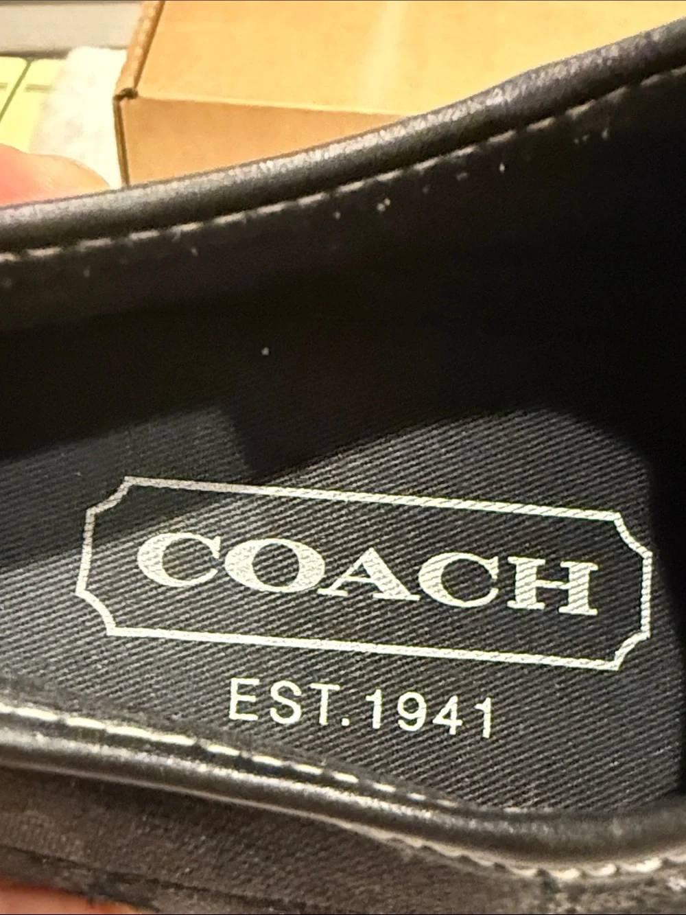 Coach black sneakers